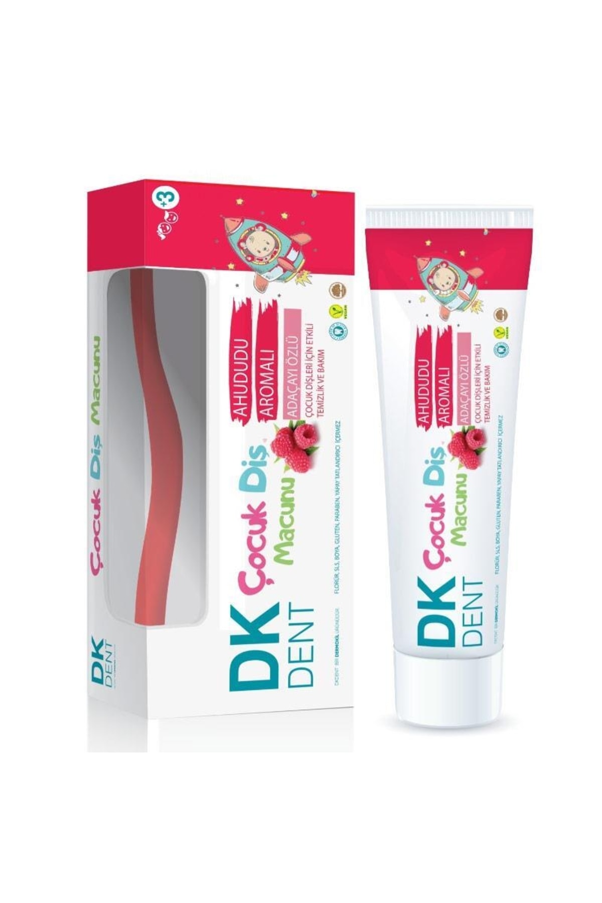 Ahududu Aromalı Çocuk Diş Macunu (Fırçalı) 50 ml